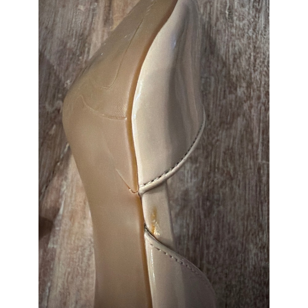 Franco Sarto Arrow Nude Patent d'Orsay Pointed Toe Pumps Heels Womens 9.5M - Picture 11 of 11
